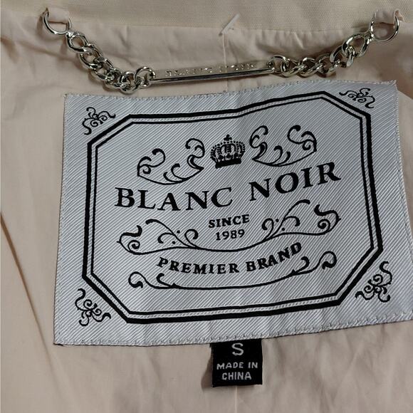 Blanc Noir Womens Draped Back Blazer Size Small Peach Asymmetrical Jacket NWT - Picture 6 of 8